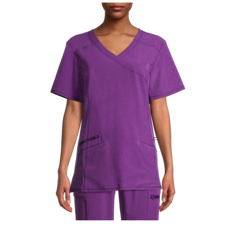SCRUBSTAR performance mock wrap scrub top size S